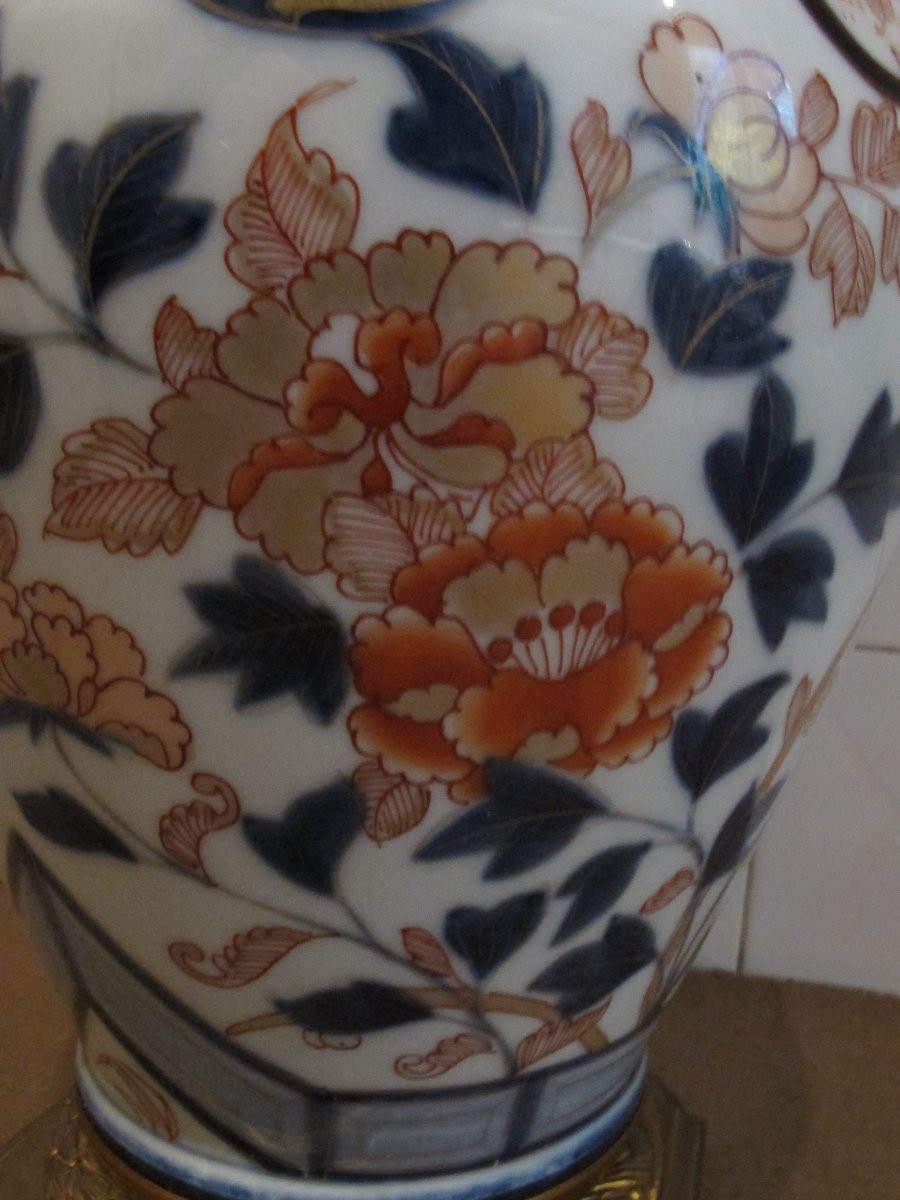 Lampe En Porcelaine Imari  XIX-photo-4