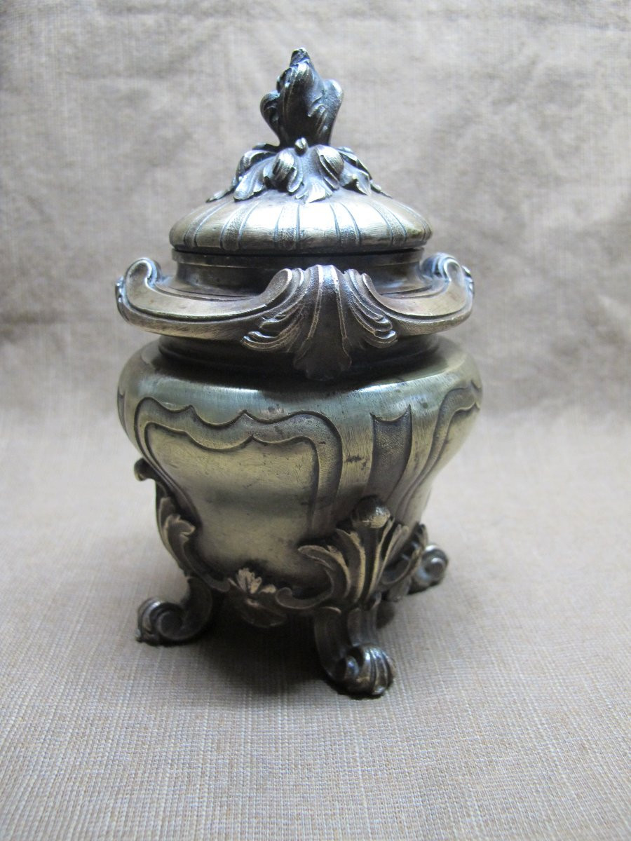 Bronze Inkwell From The Late 19th Century-photo-2