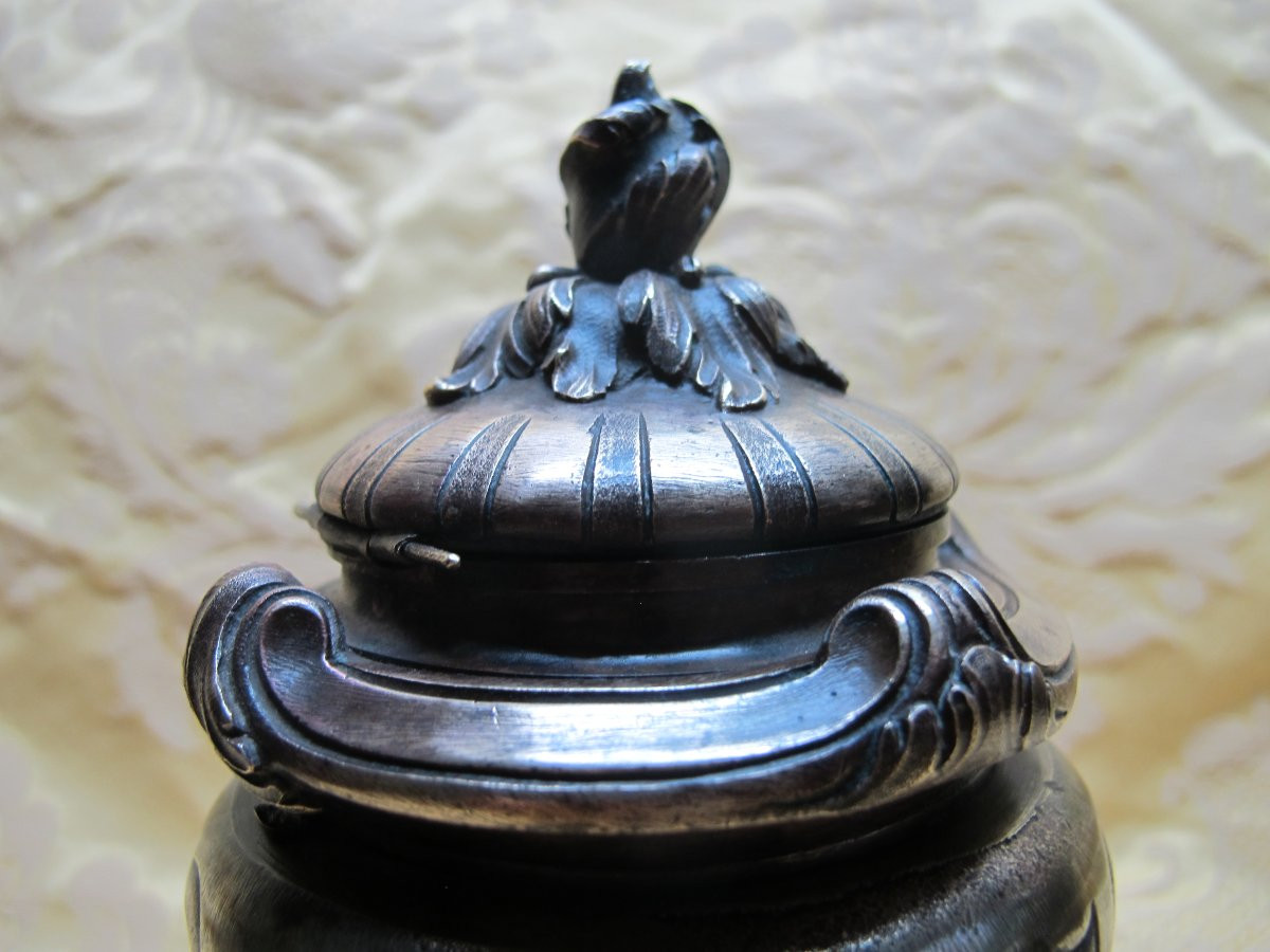 Bronze Inkwell From The Late 19th Century-photo-1