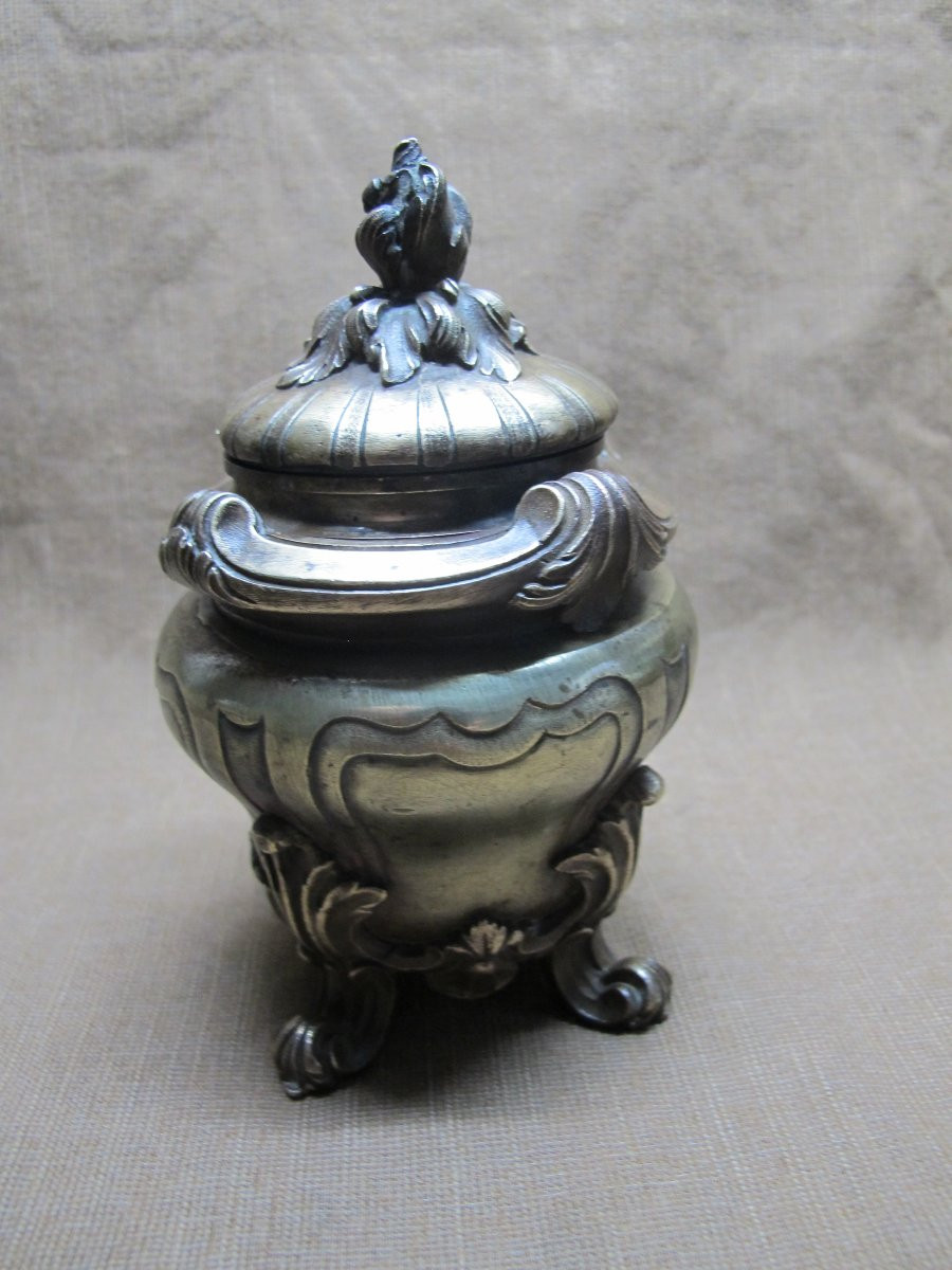 Bronze Inkwell From The Late 19th Century-photo-7