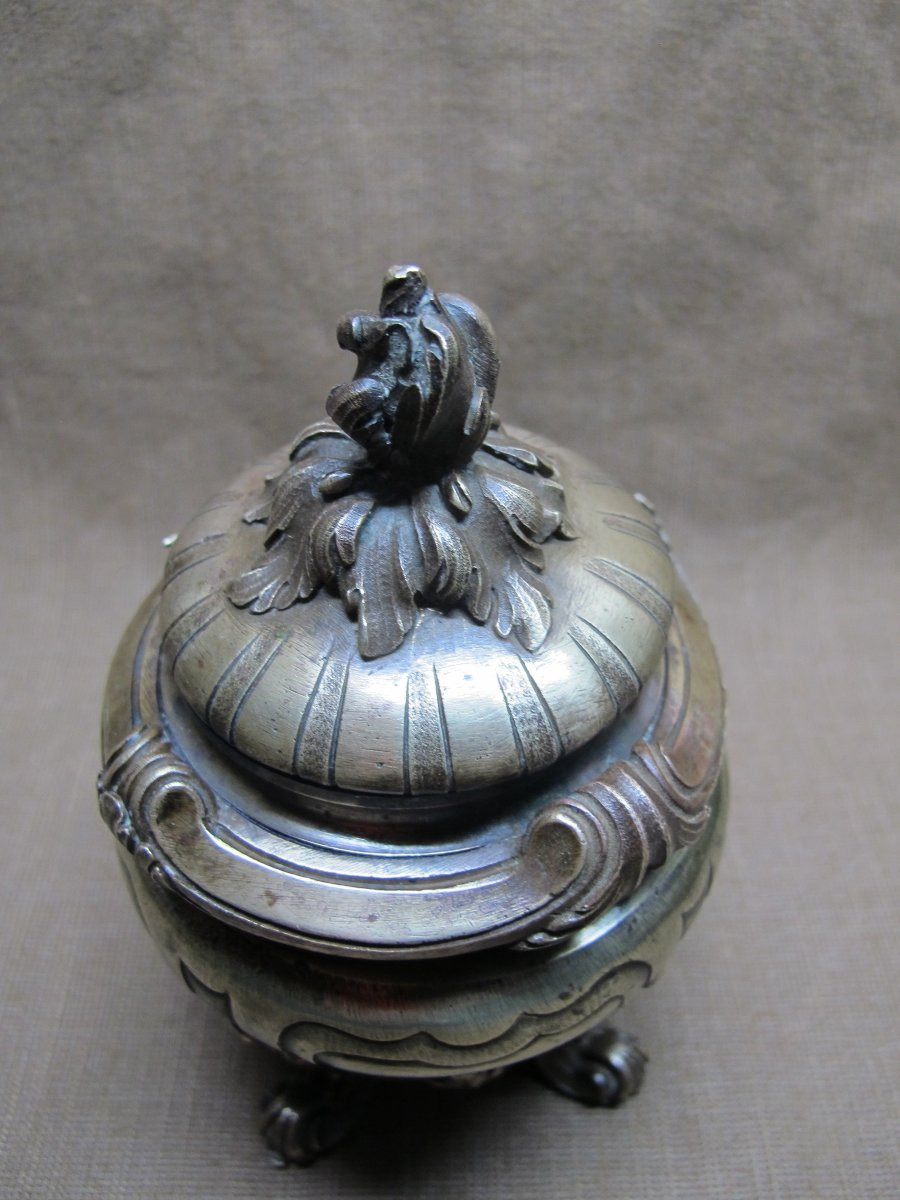 Bronze Inkwell From The Late 19th Century-photo-8