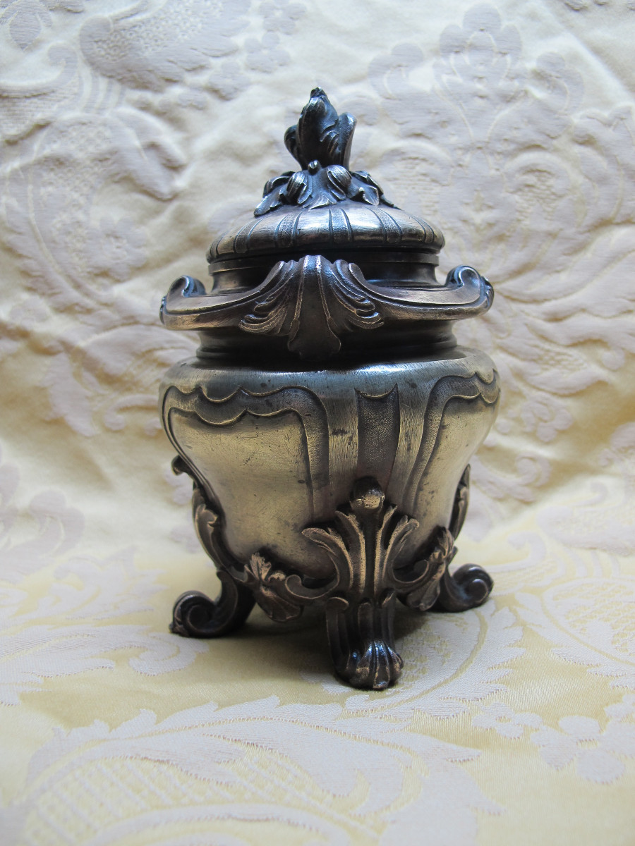 Bronze Inkwell From The Late 19th Century