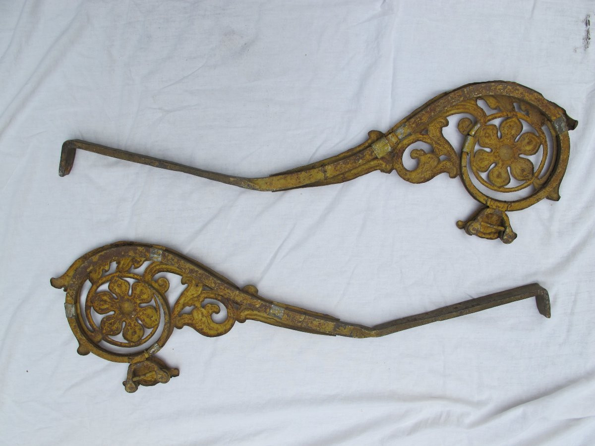 Paire de porte-lanternes  Epoque Restauration-photo-4