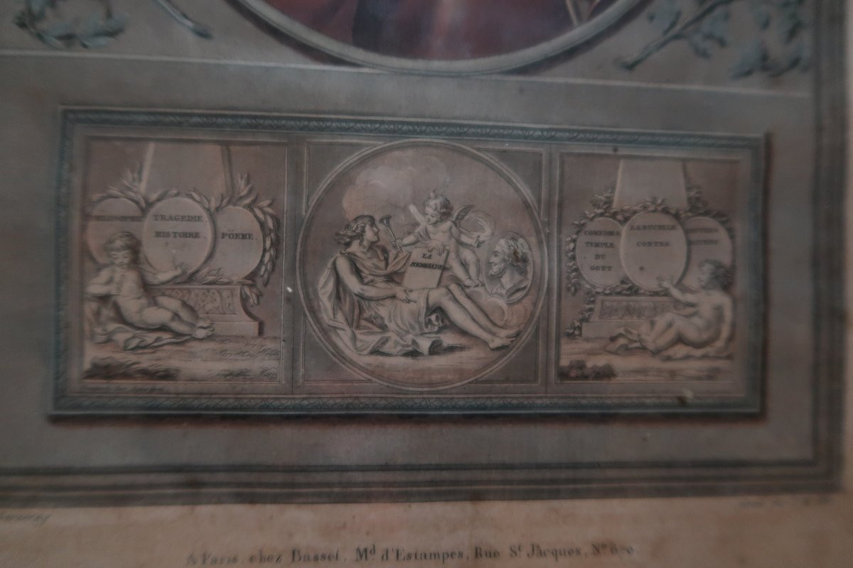 Paire de Gravures  : Voltaire et Molière-photo-4