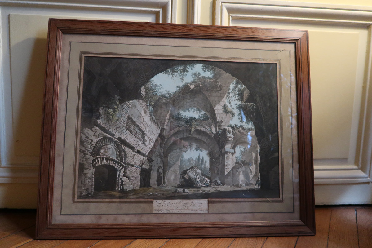 Engraving "baths Of Caracalla"-photo-4