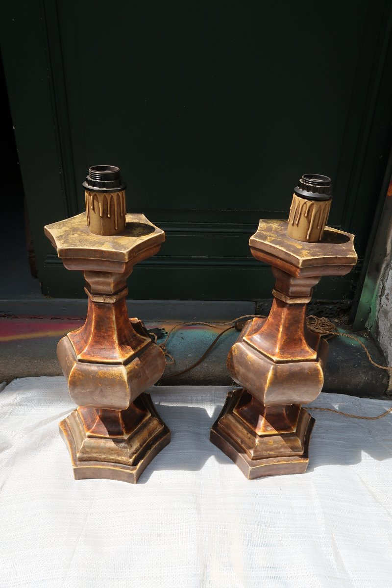 Paire de lampes  Années 1970-photo-4