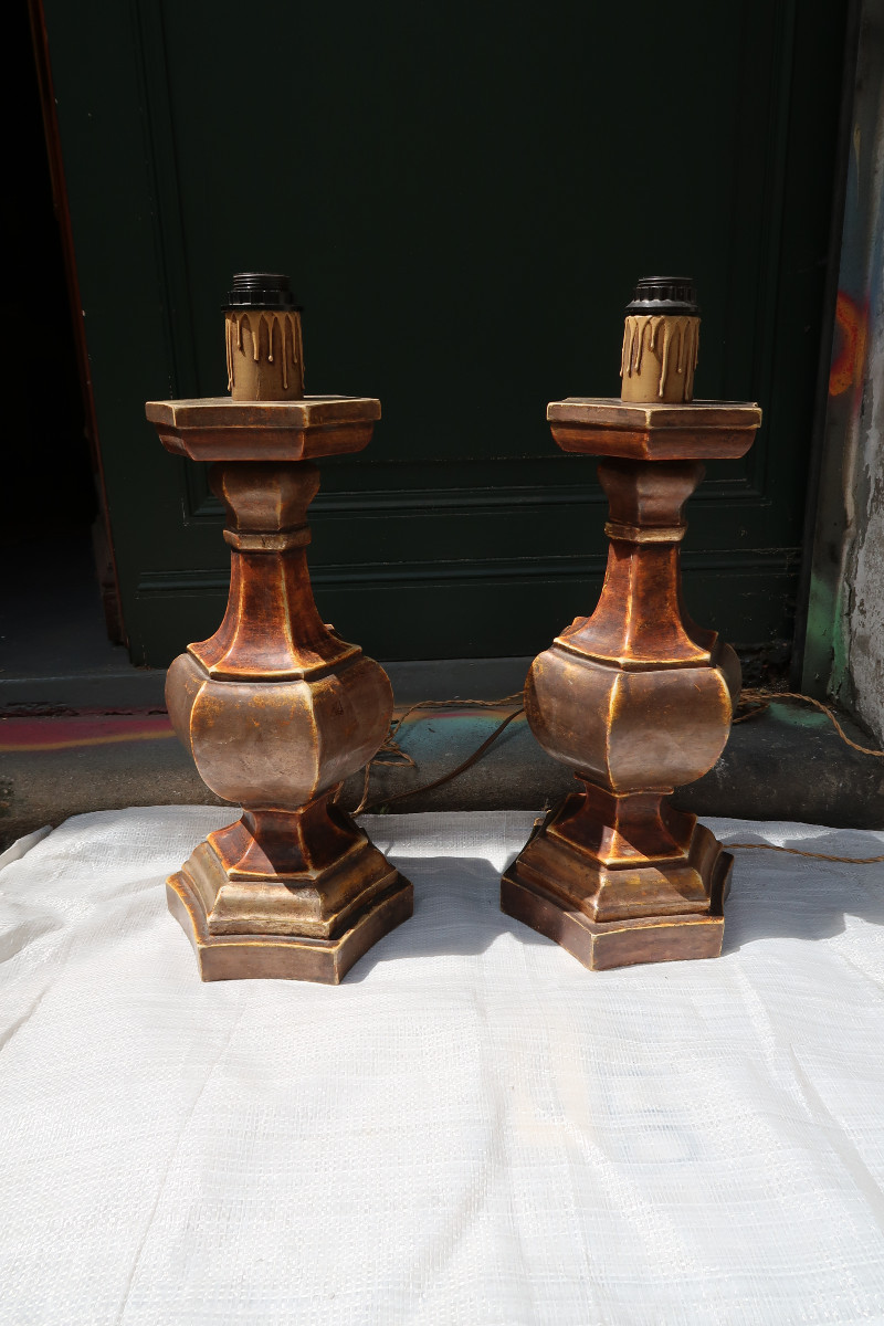 Paire de lampes  Années 1970