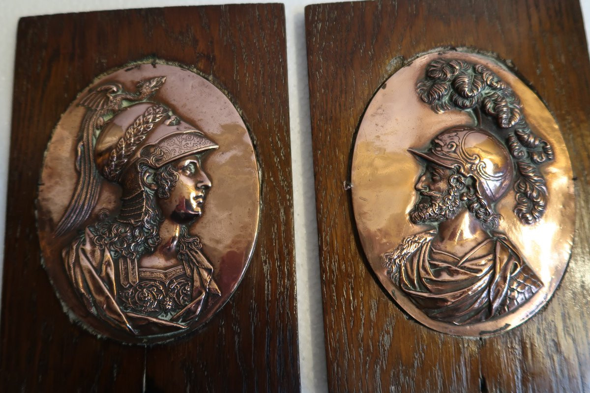 Paire de profils de Mars et Minerve  XIX-photo-5