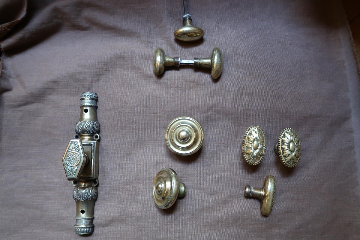 Large Batch Of Bronze Handles