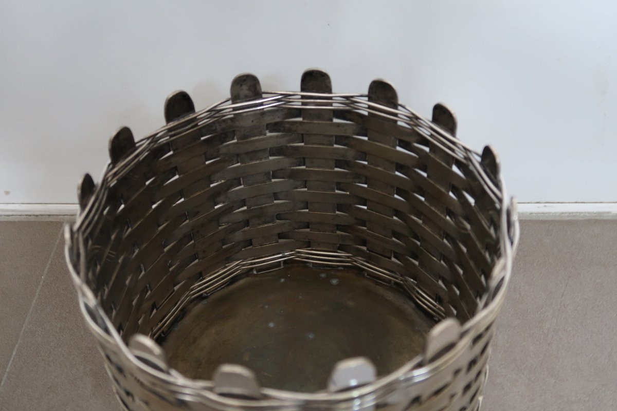 XX Woven Metal Planter-photo-4