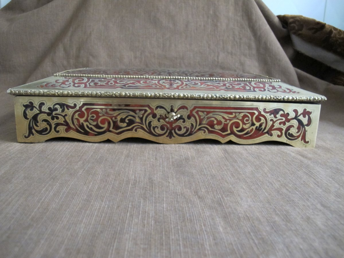 Coffret en marqueterie  Epoque Nap III-photo-3