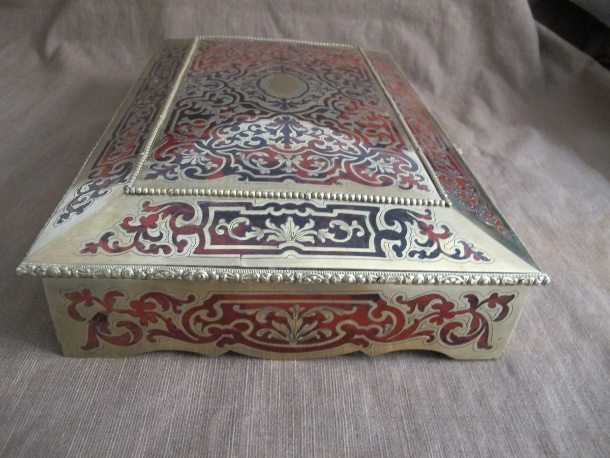 Coffret en marqueterie  Epoque Nap III-photo-3