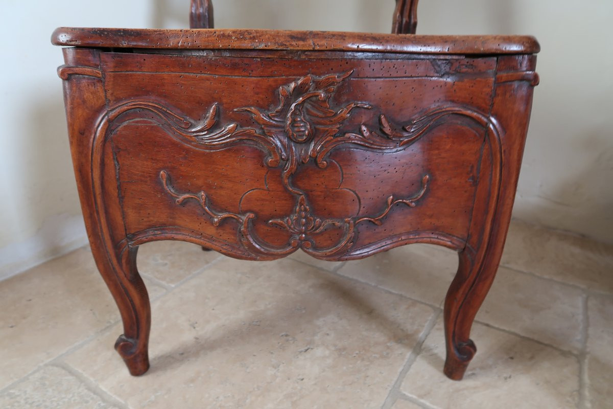 L XV Period Commode Chair-photo-2
