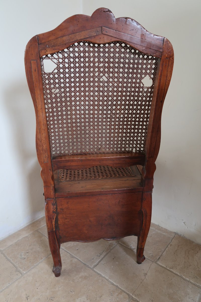 L XV Period Commode Chair-photo-3