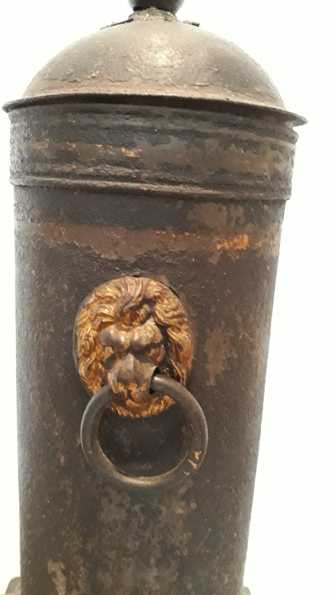 Fountain Or Samovar In Painted Sheet Metal, Restoration Period-photo-1