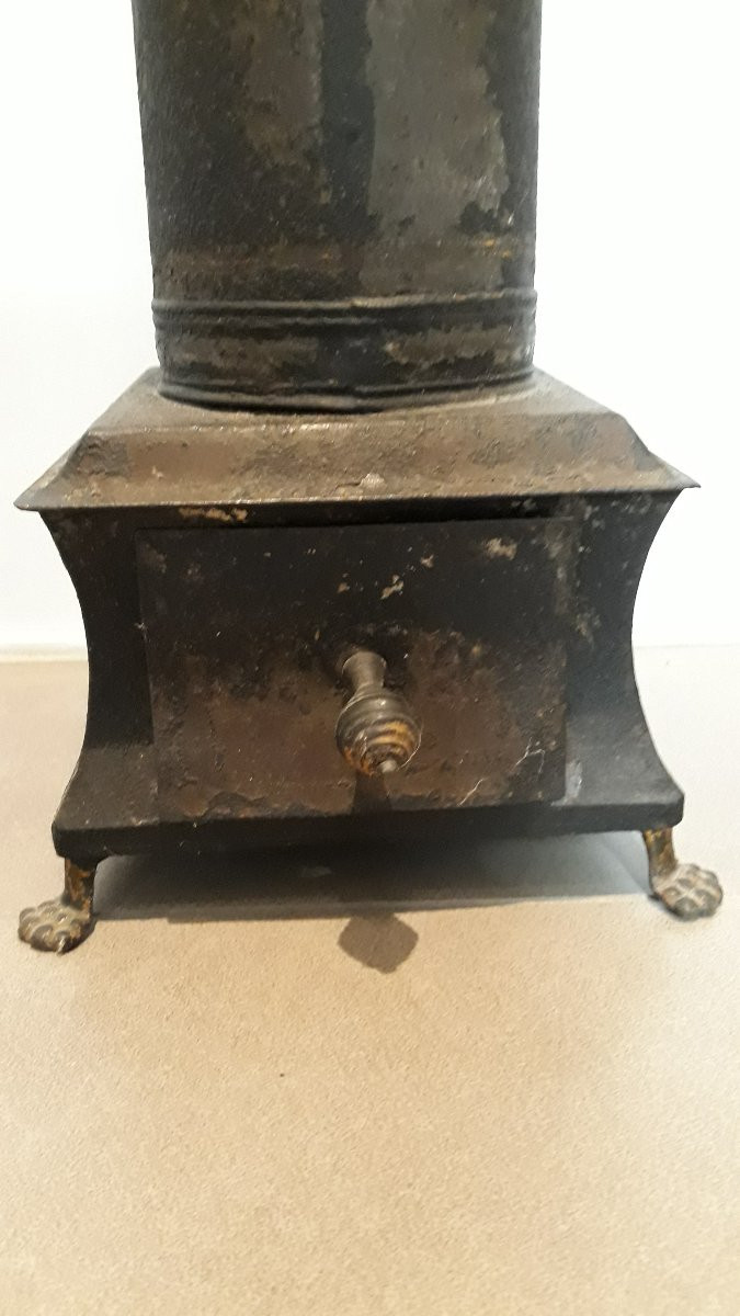 Fountain Or Samovar In Painted Sheet Metal, Restoration Period-photo-4