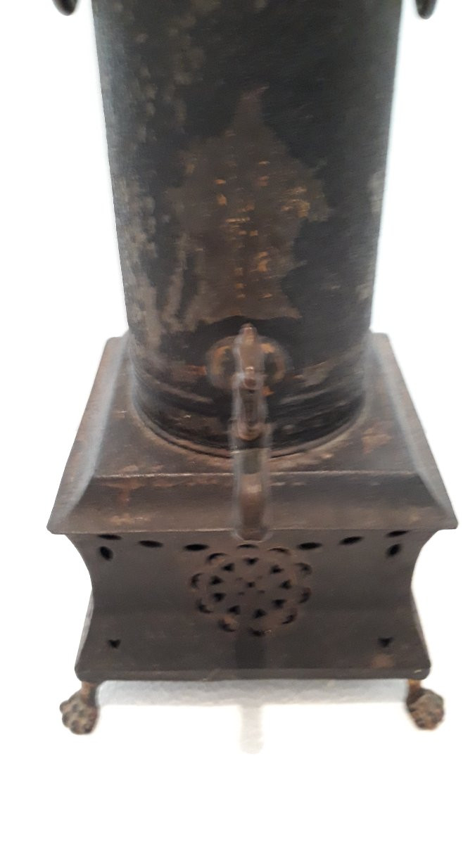Fountain Or Samovar In Painted Sheet Metal, Restoration Period-photo-8