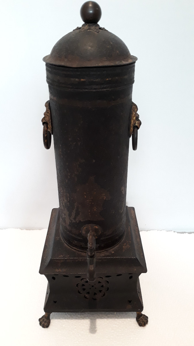 Fountain Or Samovar In Painted Sheet Metal, Restoration Period