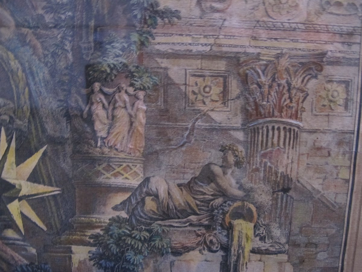 Paire de gravures à Décors Antiques Fin XVIII-photo-6