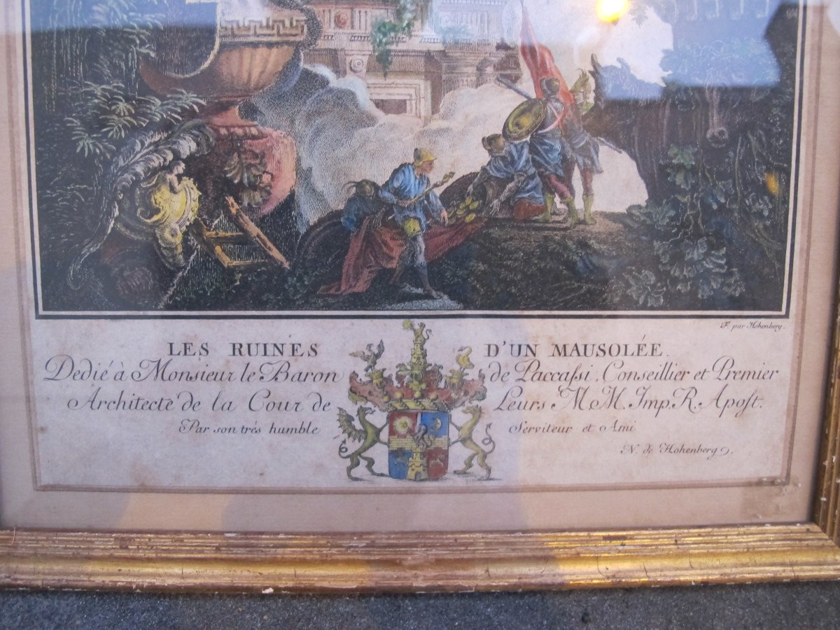 Paire de gravures à Décors Antiques Fin XVIII-photo-7