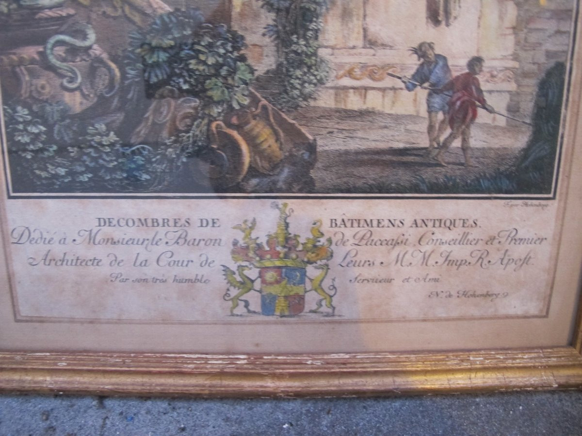 Paire de gravures à Décors Antiques Fin XVIII-photo-8