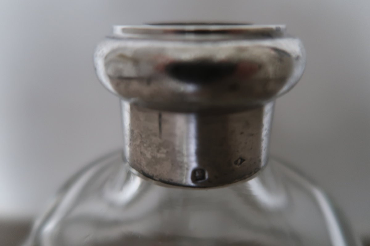 1950s Crystal And Silver Carafe-photo-2