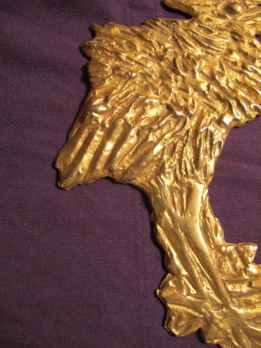 Marabout In Gilded Bronze, 1970s-photo-3