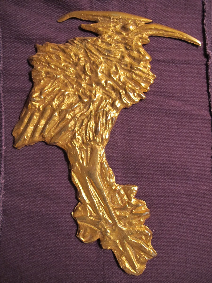 Marabout In Gilded Bronze, 1970s