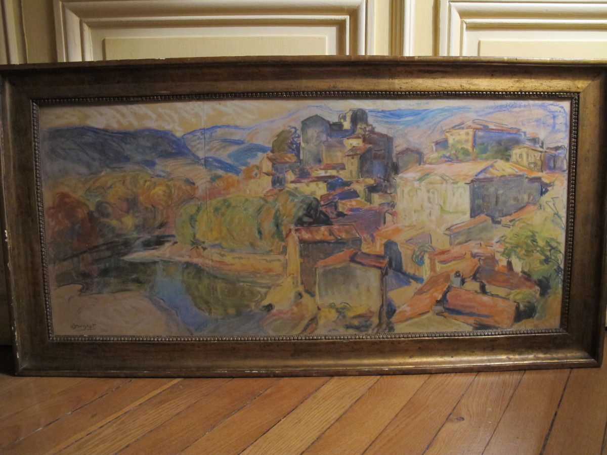 Paysage provençal  par Henri Brugnot