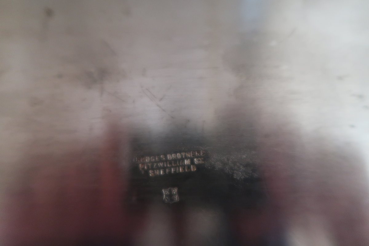 Plateau en métal argenté  XX -photo-8