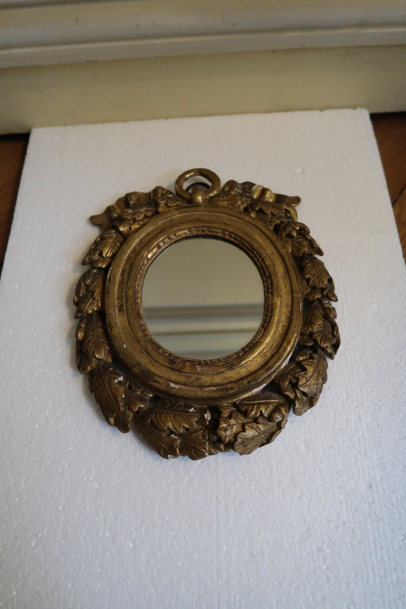 Cadre en bois doré  XVIII-photo-3