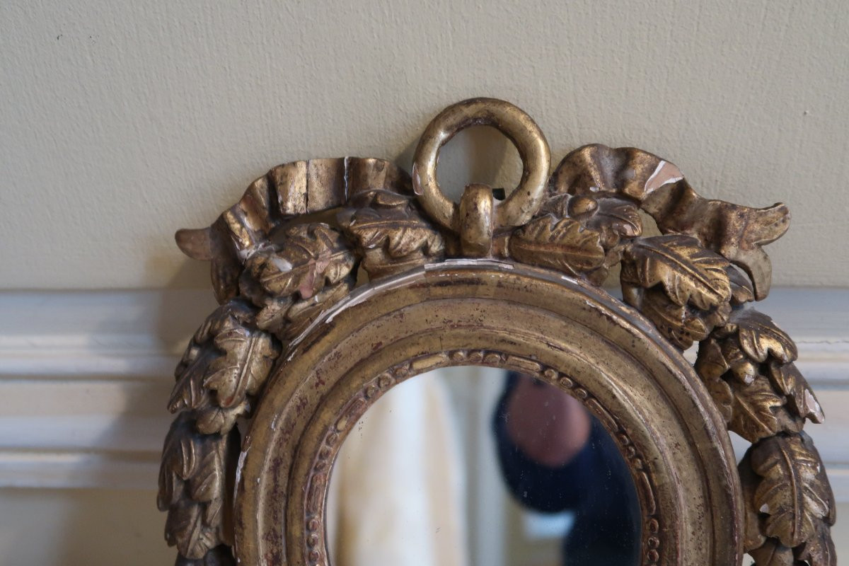 Cadre en bois doré  XVIII-photo-4