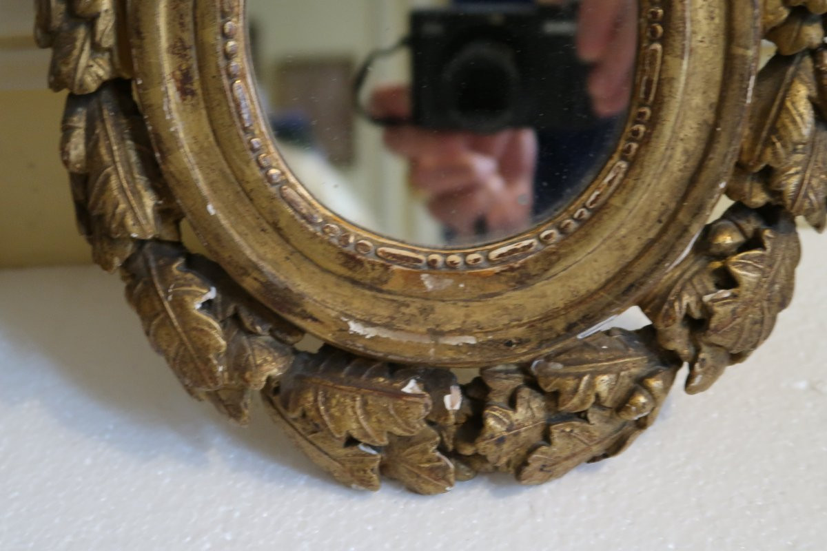 Cadre en bois doré  XVIII-photo-1