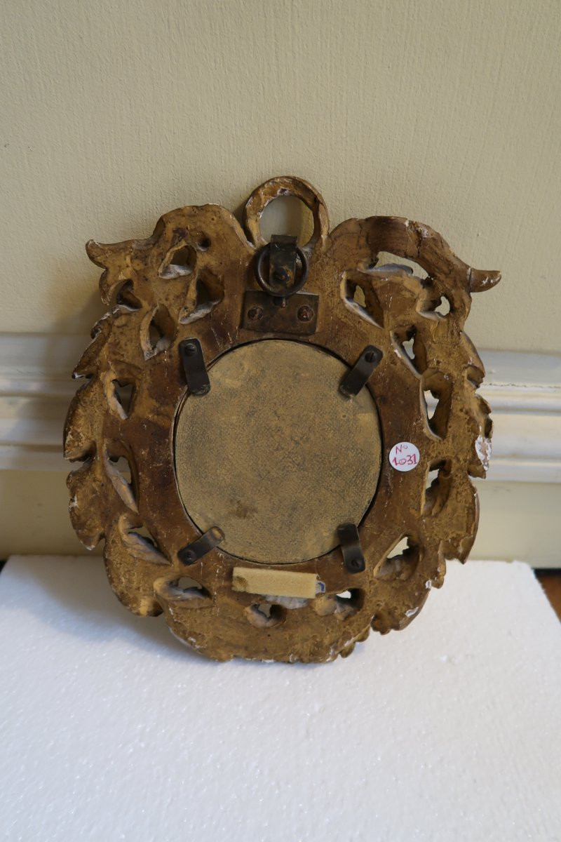 Cadre en bois doré  XVIII-photo-5