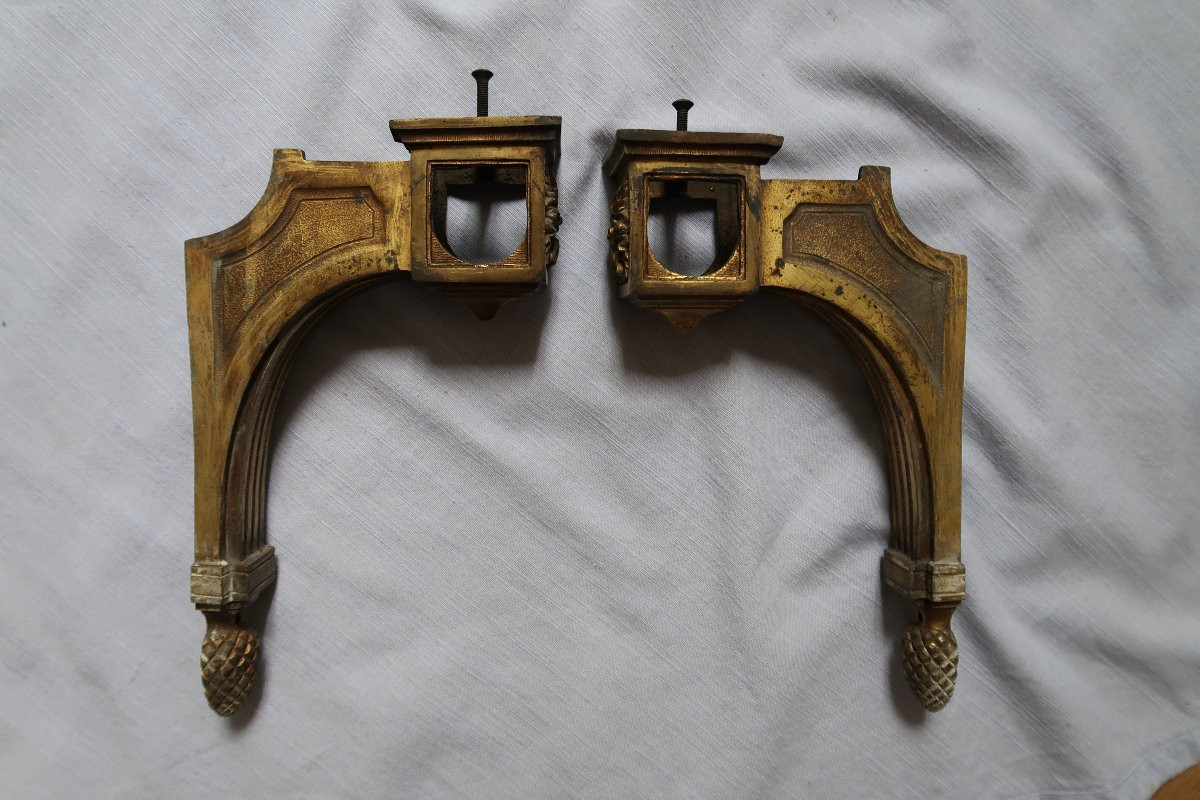 Paire d' Eléments  de barre de rideaux-photo-4