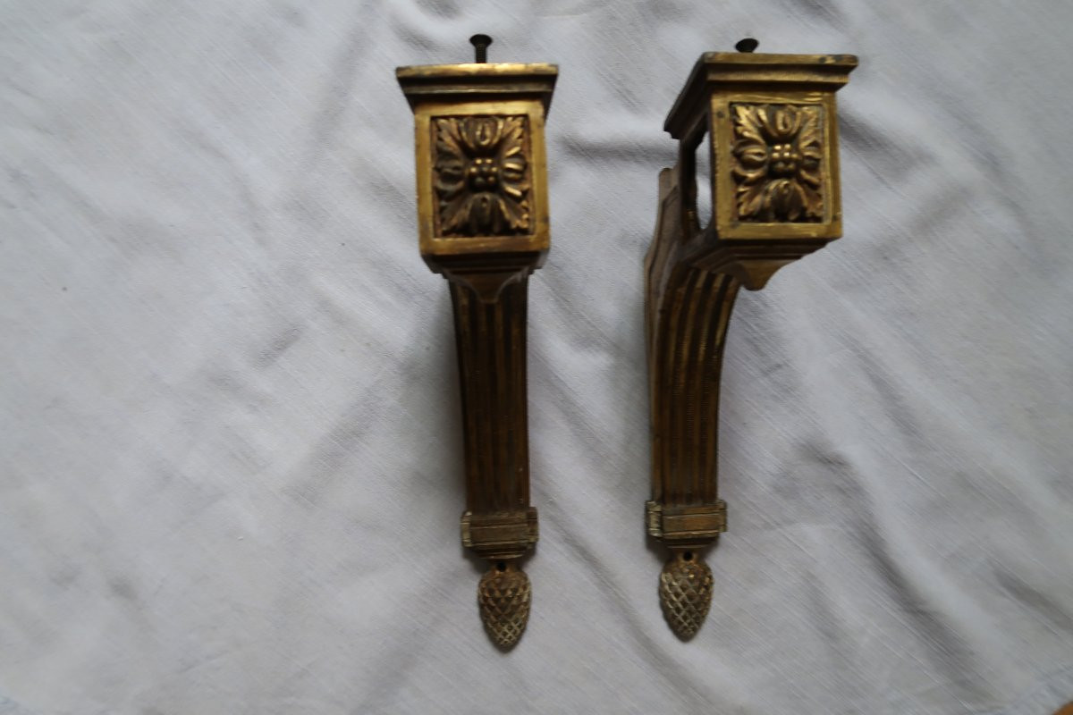 Paire d' Eléments  de barre de rideaux-photo-1