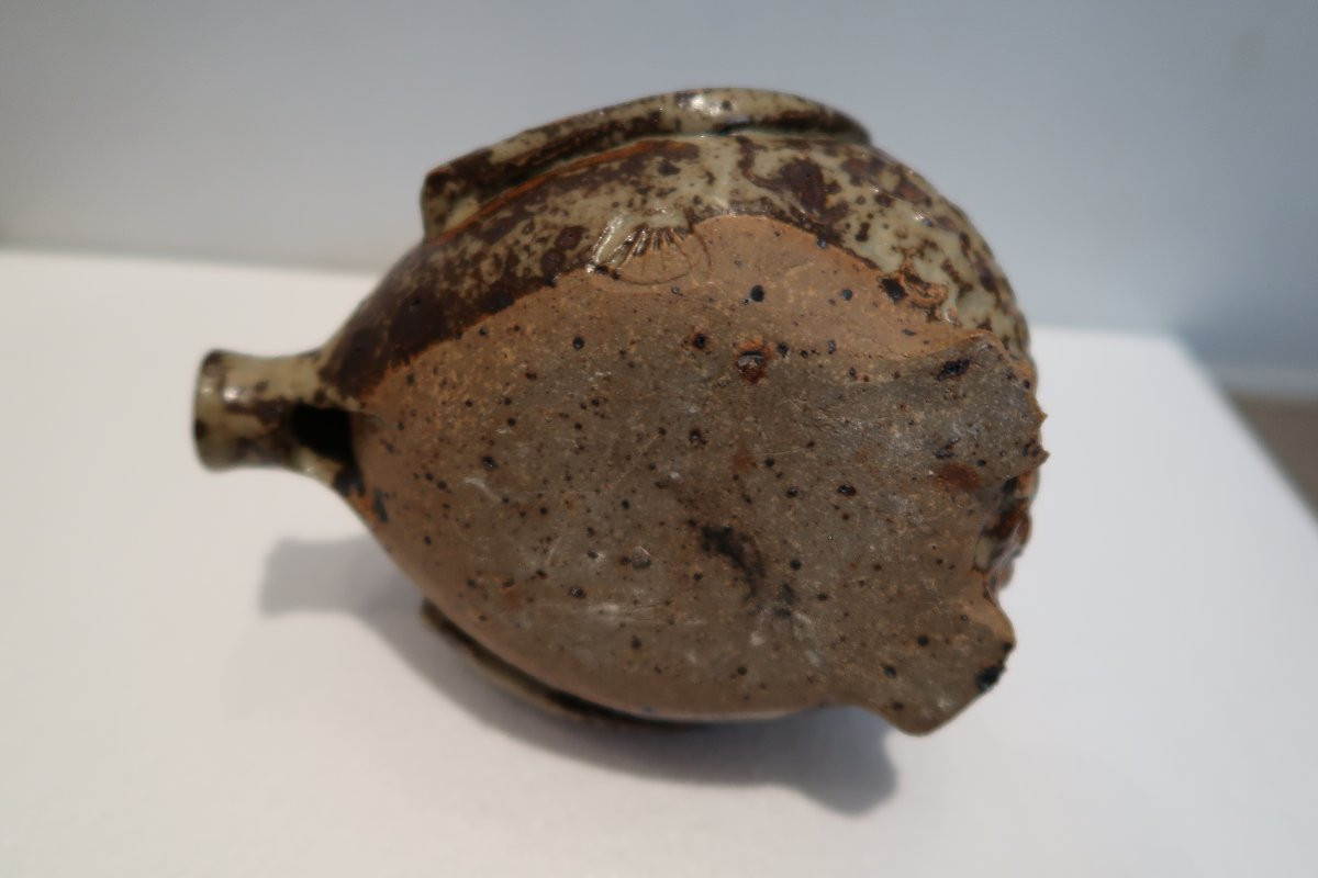 Chouette en Céramique   La Borne 1970-photo-5