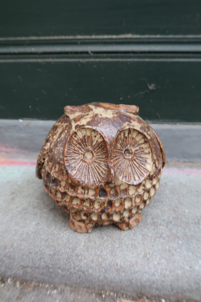 Chouette en Céramique   La Borne 1970