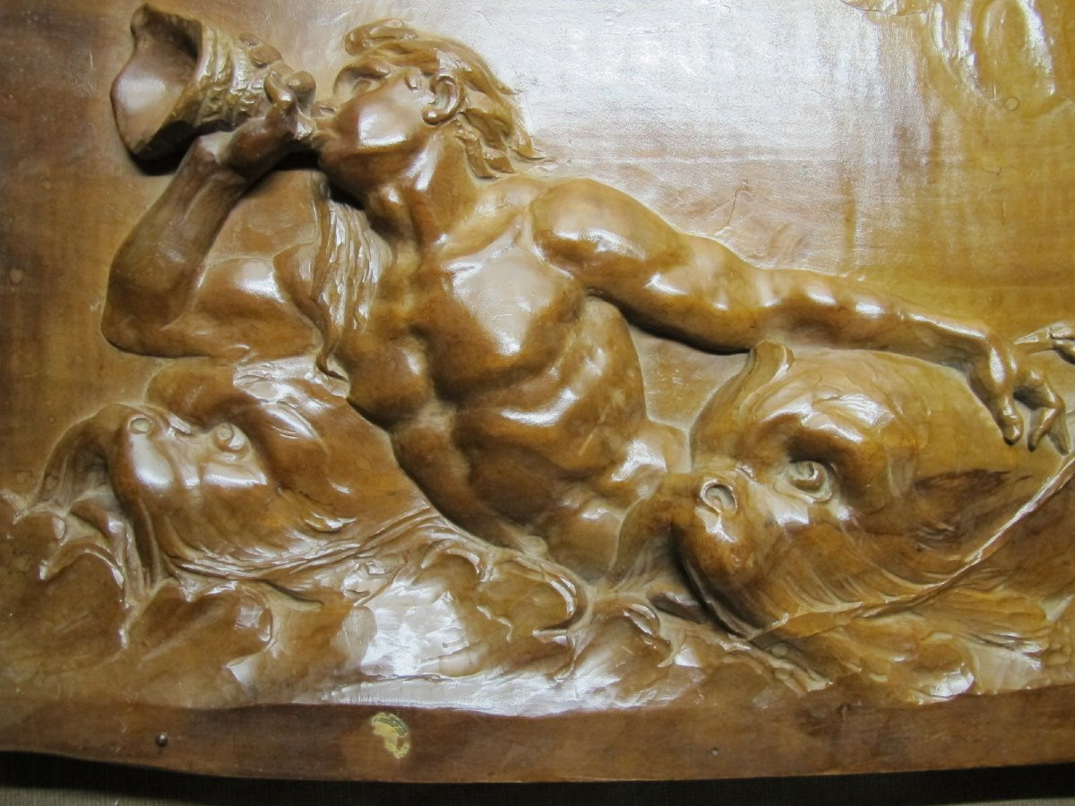 19th Century Walnut Panel-photo-1