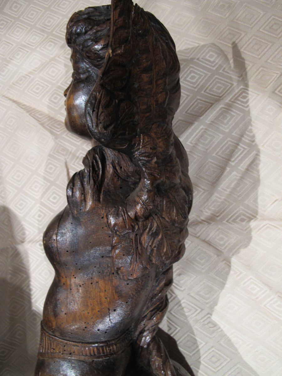 Walnut Caryatid 18th Century-photo-8