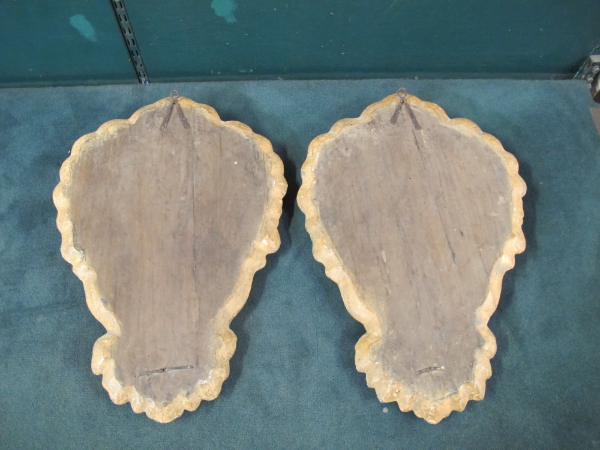 Paire de bois doré  Style  L XV -photo-4