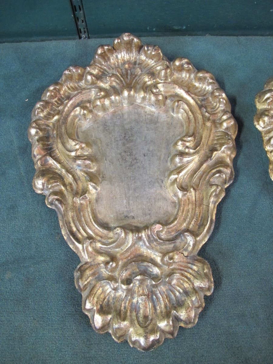 Paire de bois doré  Style  L XV -photo-7