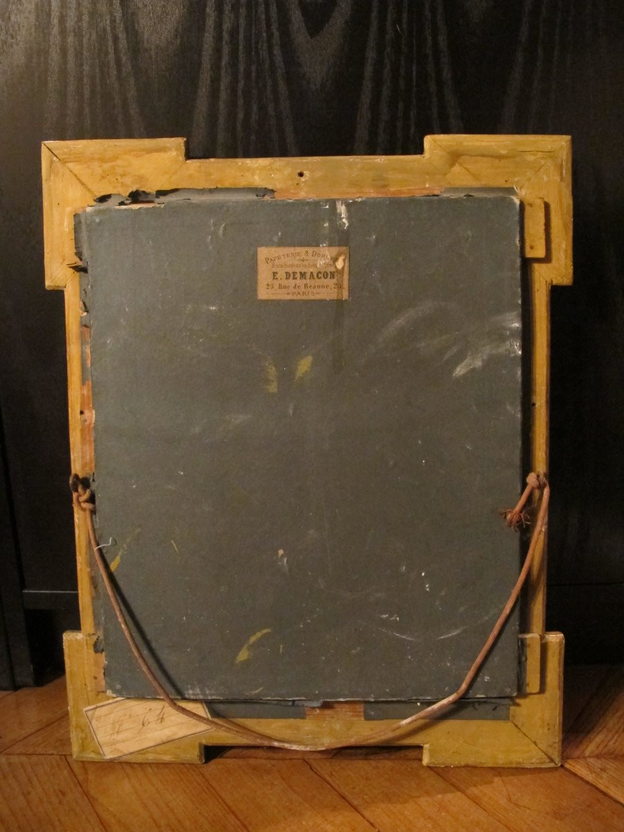 Bouquet de fleurs en marqueterie de marbre  XIX-photo-7