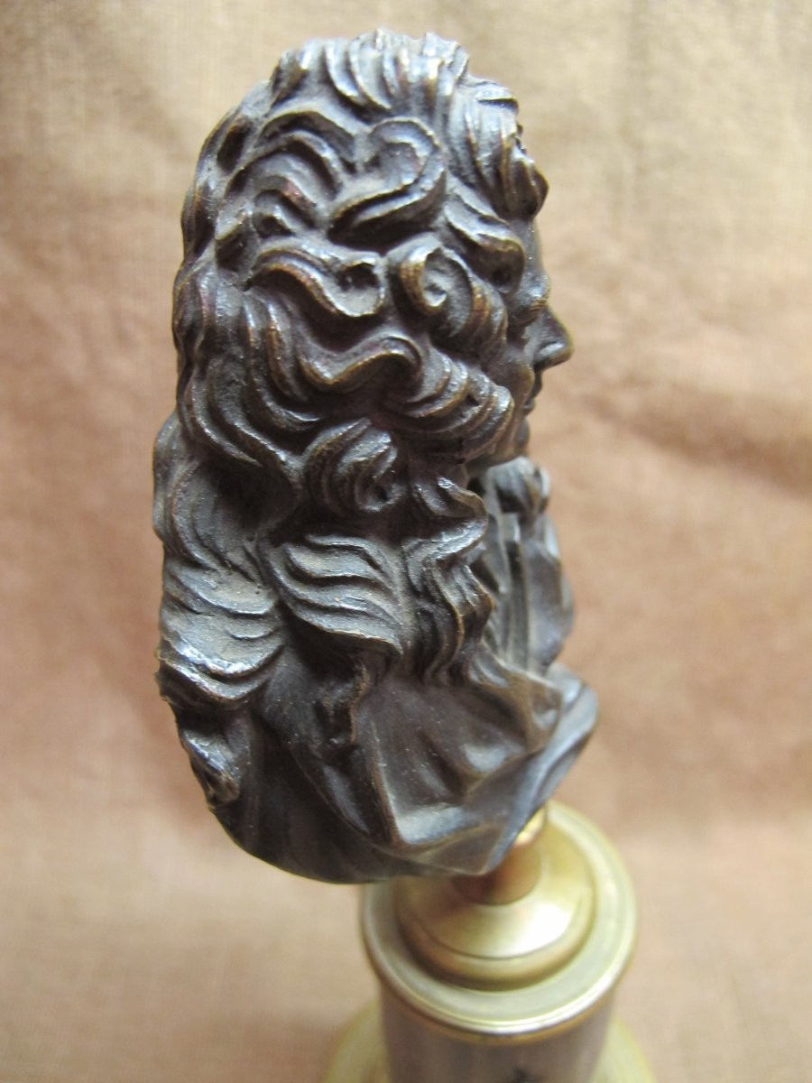 Buste en bronze du poéte La Fontaine-photo-1