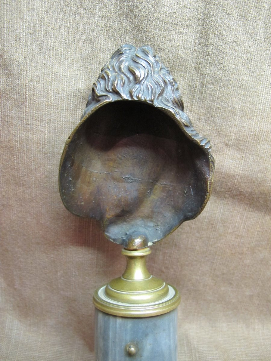 Buste en bronze du poéte La Fontaine-photo-2