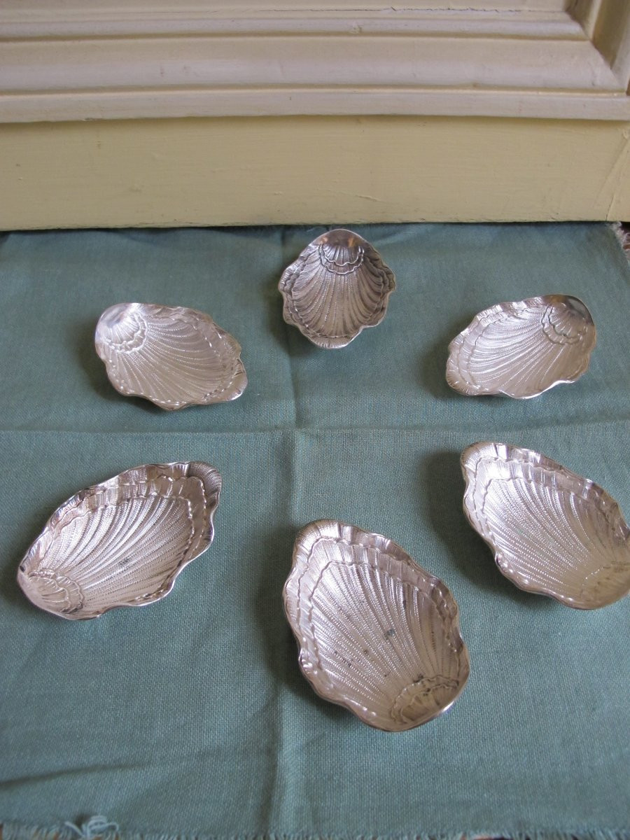 Set Of 6 Oyster-shaped Bowls-photo-2