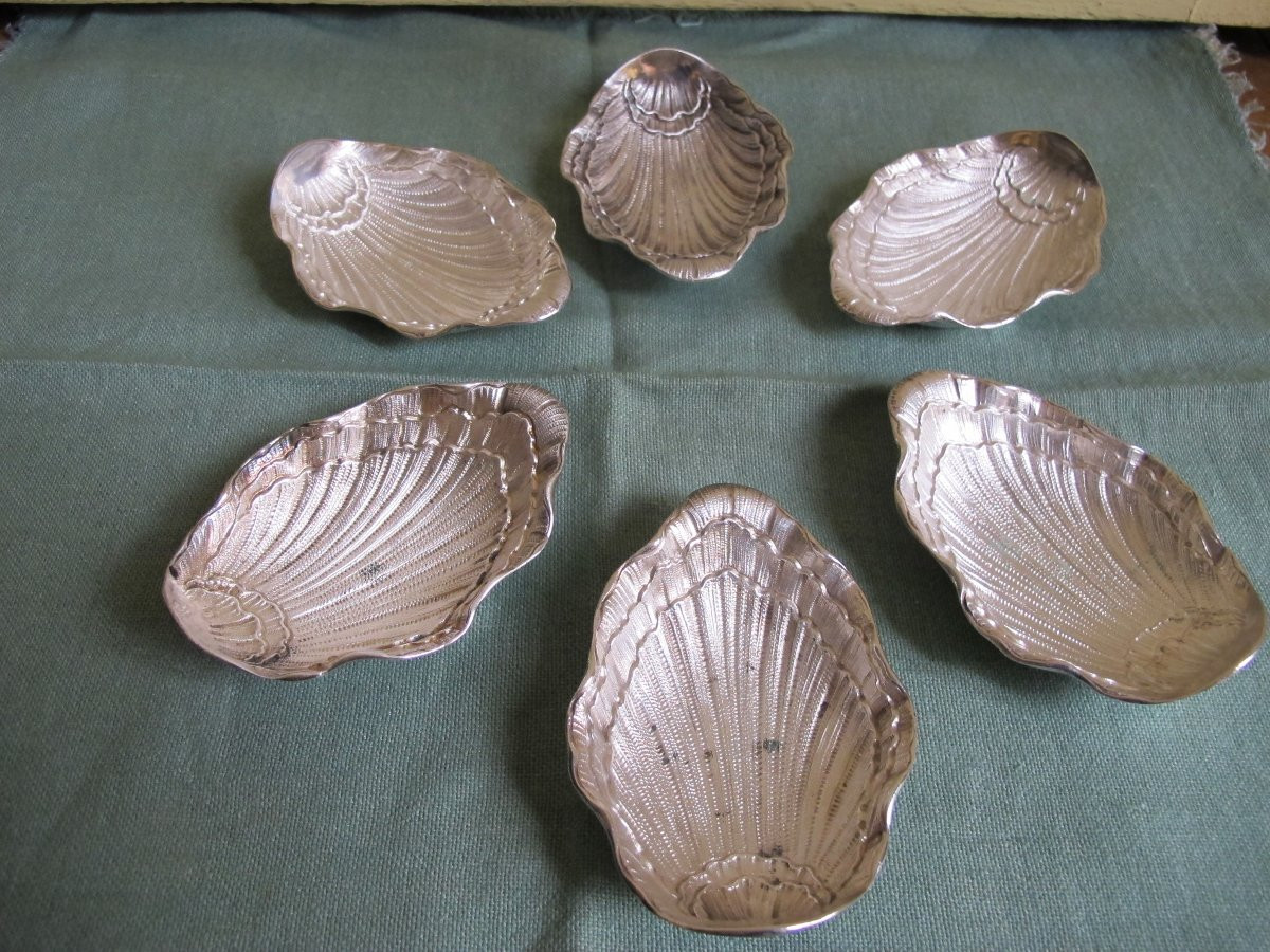Set Of 6 Oyster-shaped Bowls-photo-3
