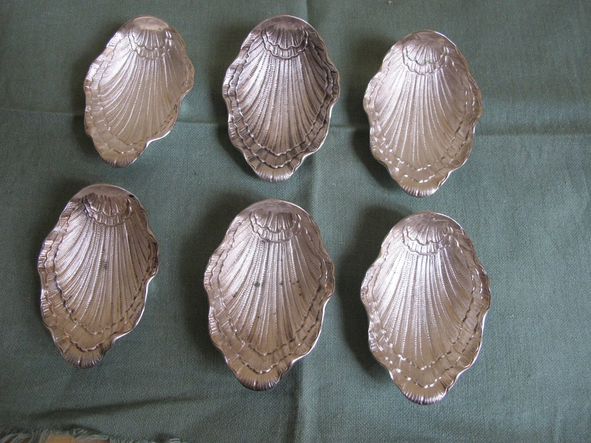 Set Of 6 Oyster-shaped Bowls-photo-2