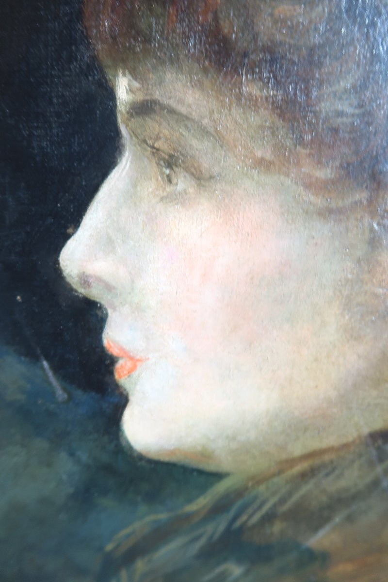 Portrait d' une Elégante  vers 1900-photo-2