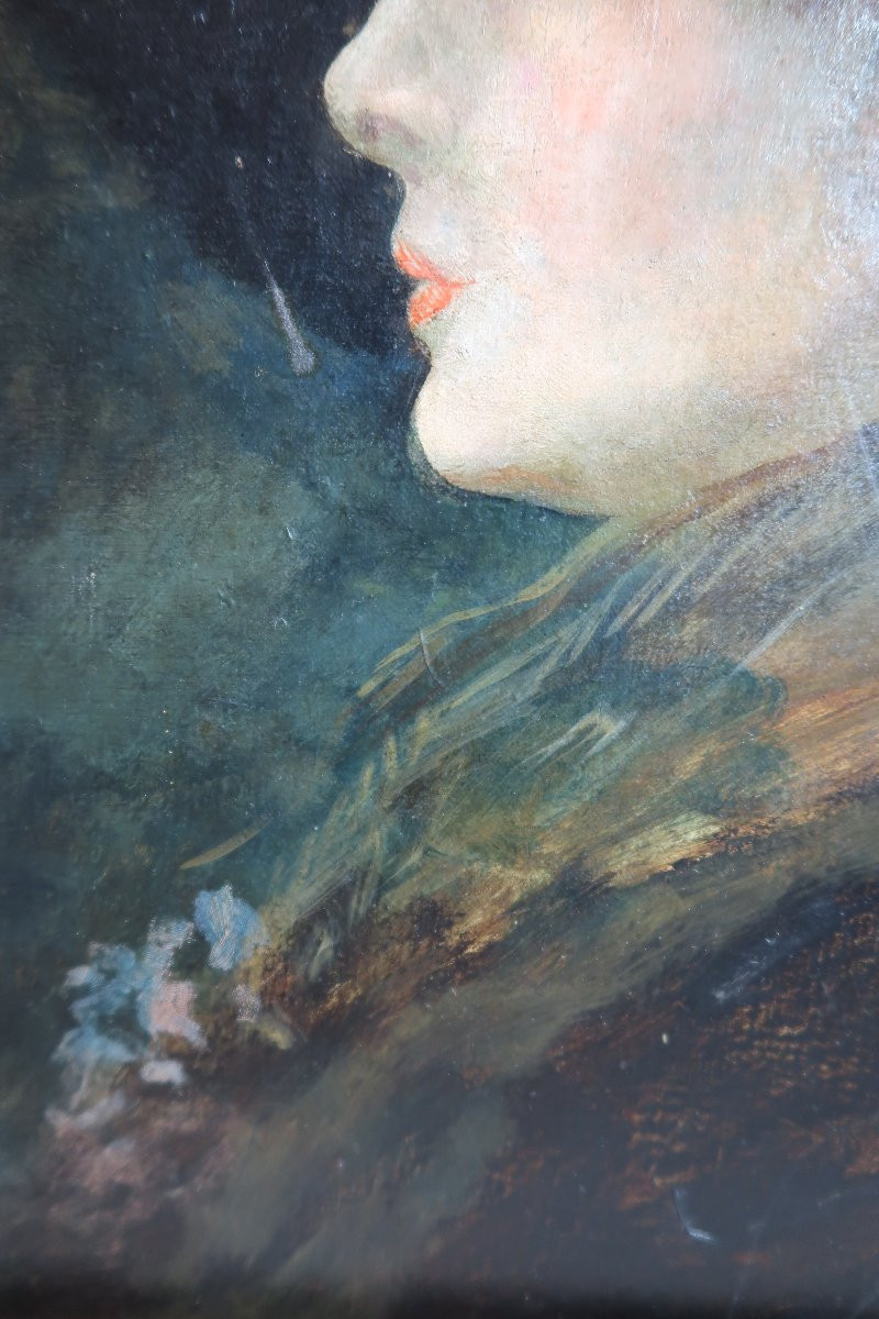 Portrait d' une Elégante  vers 1900-photo-4